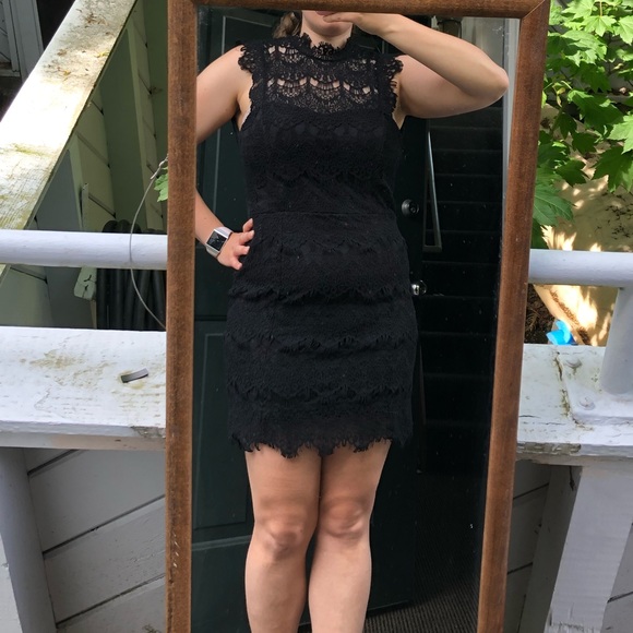 Free People Lace Black Dress - Picture 2 of 6